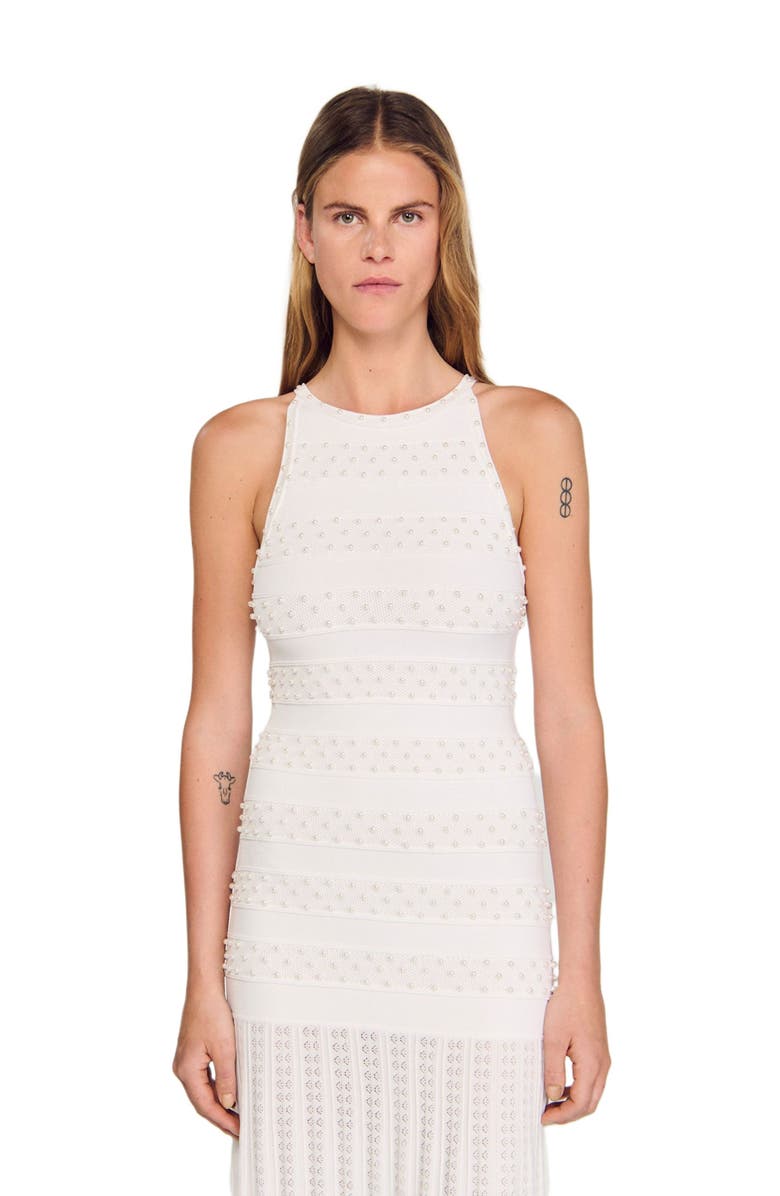 SANDRO Maxi beaded dress, Alternate, color, 
