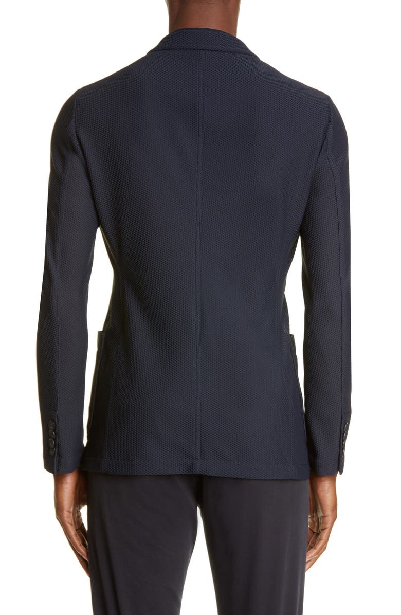 Giorgio Armani Classic Fit Knit Blazer, Alternate, color,