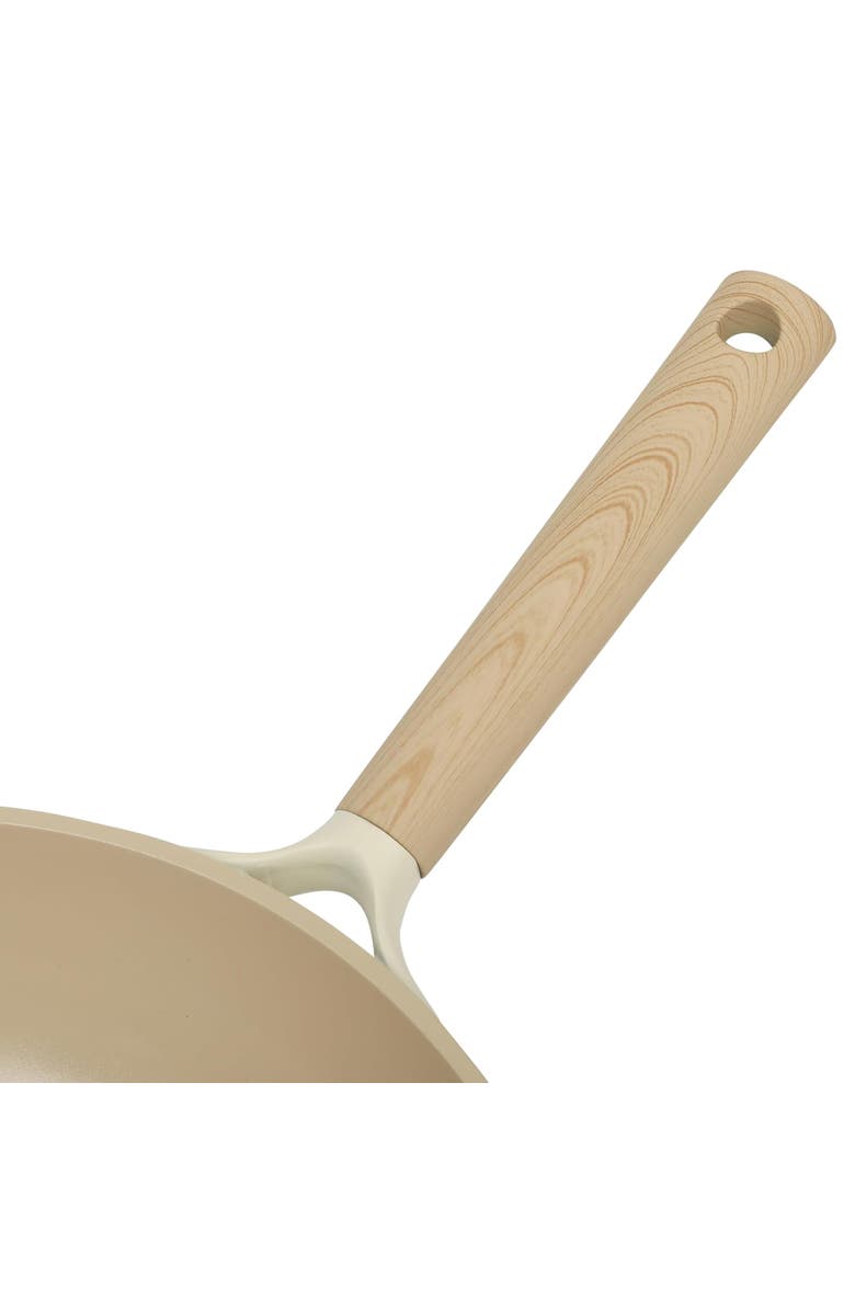Gibson Elite Folkstone 12 Inch Ceramic Nonstick Cast Aluminum Frypan, Alternate, color, Beige