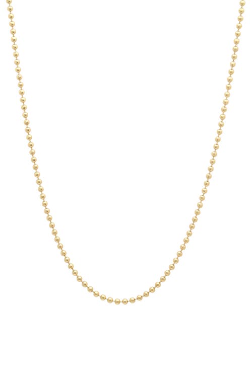 Sara Weinstock 26-Inch Gold Bead Chain Necklace in Yellow at Nordstrom, Size 26"