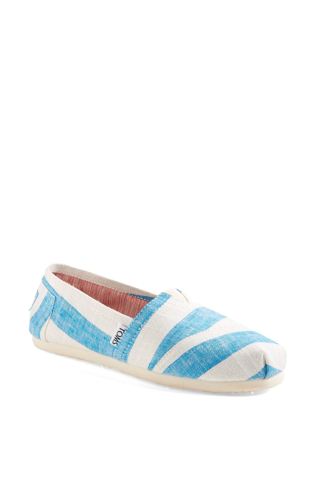'Classic - Stripes' Slip-On, Main, color, BLUE/ WHITE