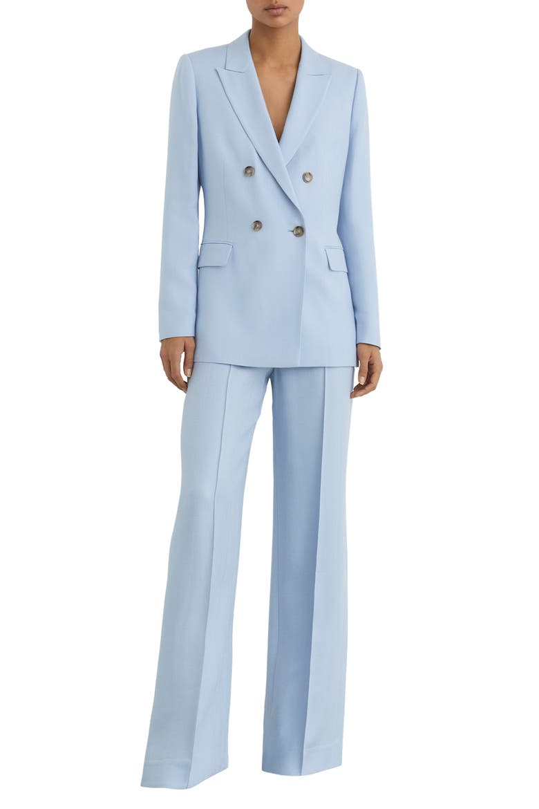 Magda Double Breasted Blazer, Alternate, color, BLUE