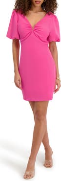 Siena Gab Puff Sleeve Minidress