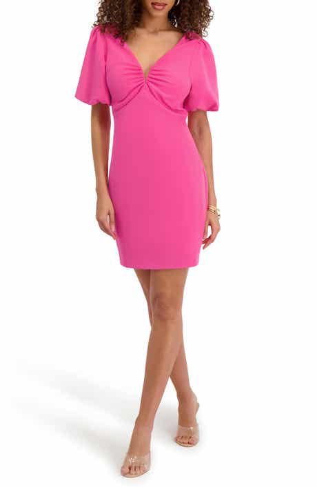 Siena Gab Puff Sleeve Minidress