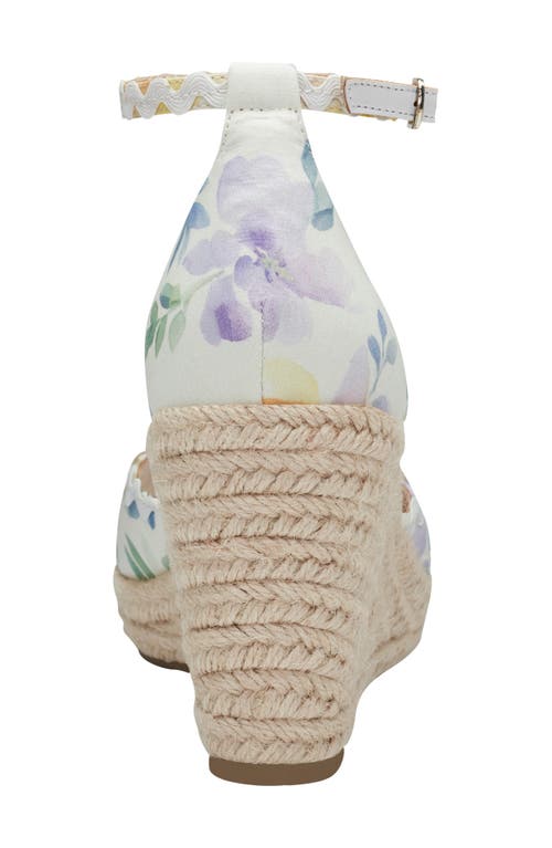 BANDOLINO BANDOLINO FLORAL ESPADRILLE WEDGE SANDAL