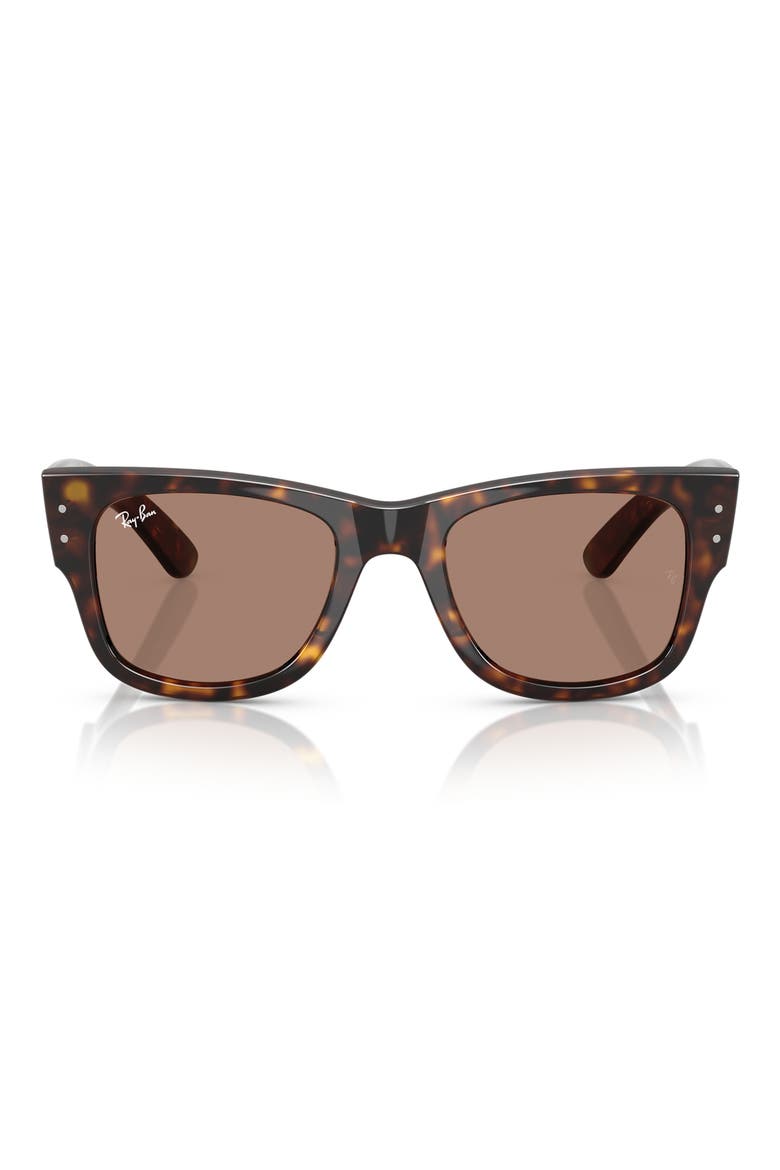 51mm Square Sunglasses, Main, color, HAVANA / LIGHT VIOLET