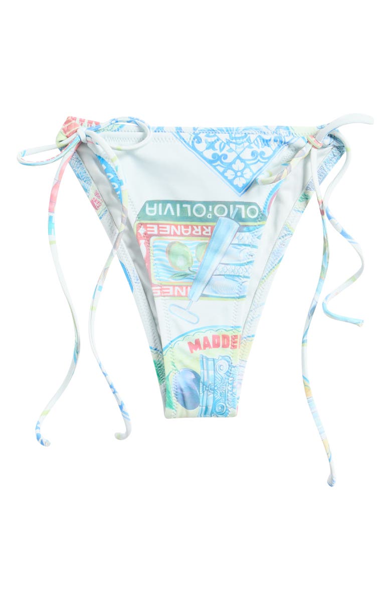 Damson Madder Tie Side Bikini Bottoms, Alternate, color, Blue Multi