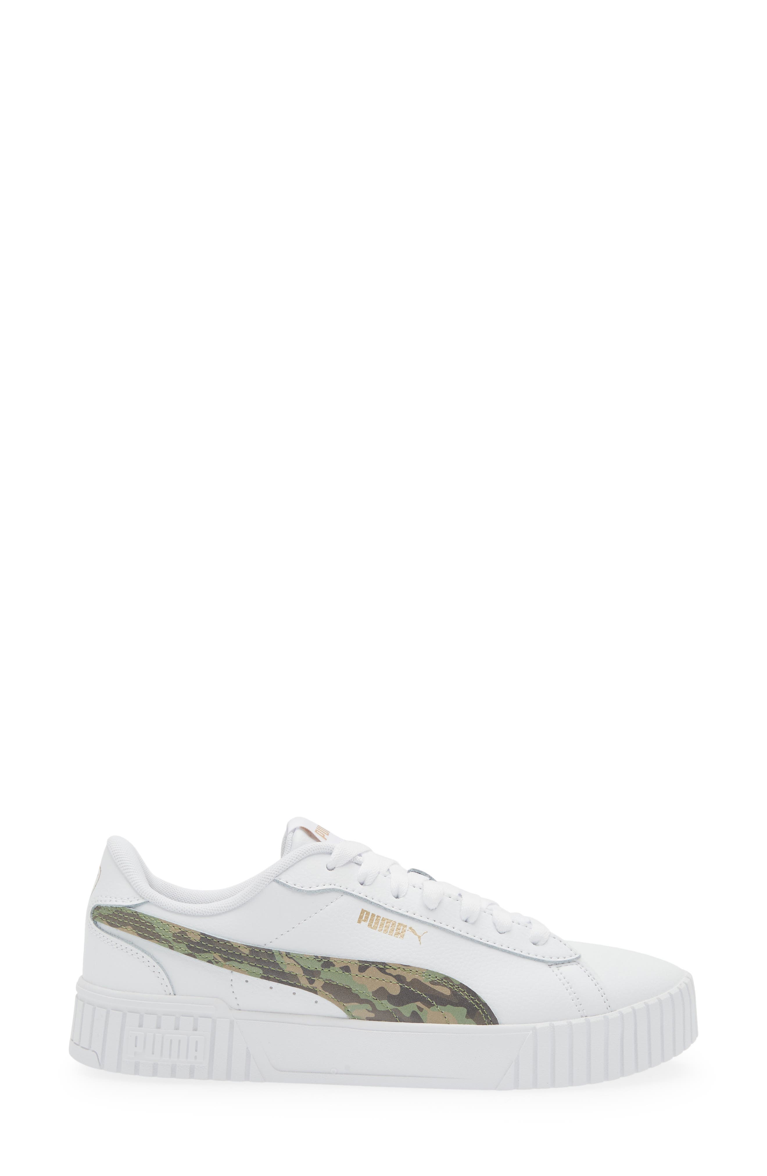 PUMA Crew 2.0 Camo Sneaker, Alternate, color, Puma White-Covert Green