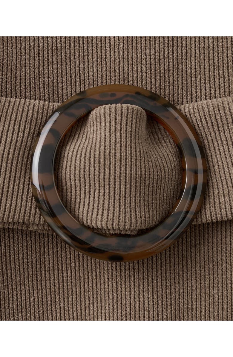 MANGO Belted Sleeveless Knit Dress, Alternate, color,