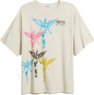 Daydreamer Angel Stamps Cotton Graphic T-Shirt