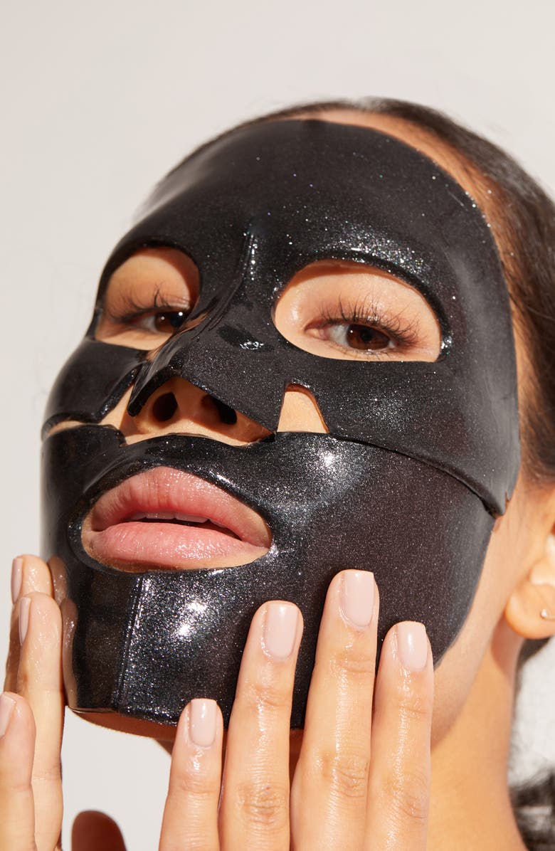 Skin Gym 5-Pack Youth Haus Royal Black Diamond Face Mask, Alternate, color, 