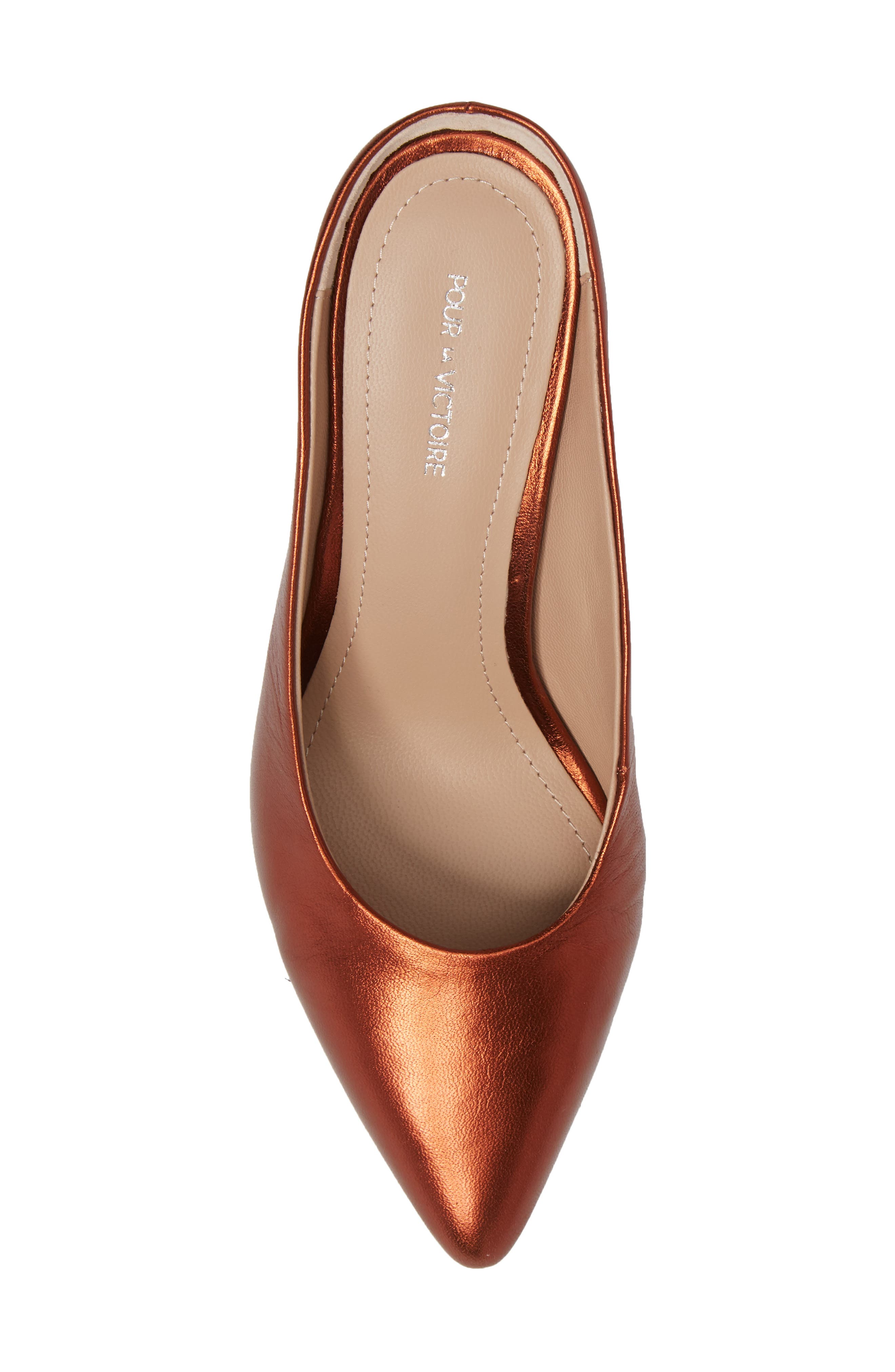Daria Mule Pump, Alternate, color, PAPAYA LEATHER