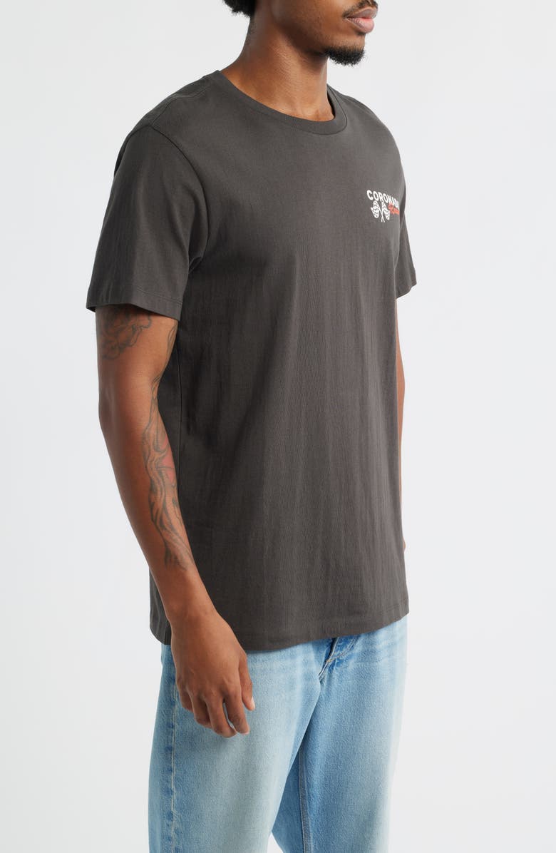 The Forecast Agency Coronado Racing Cotton Graphic T-Shirt, Alternate, color, Pirate Black