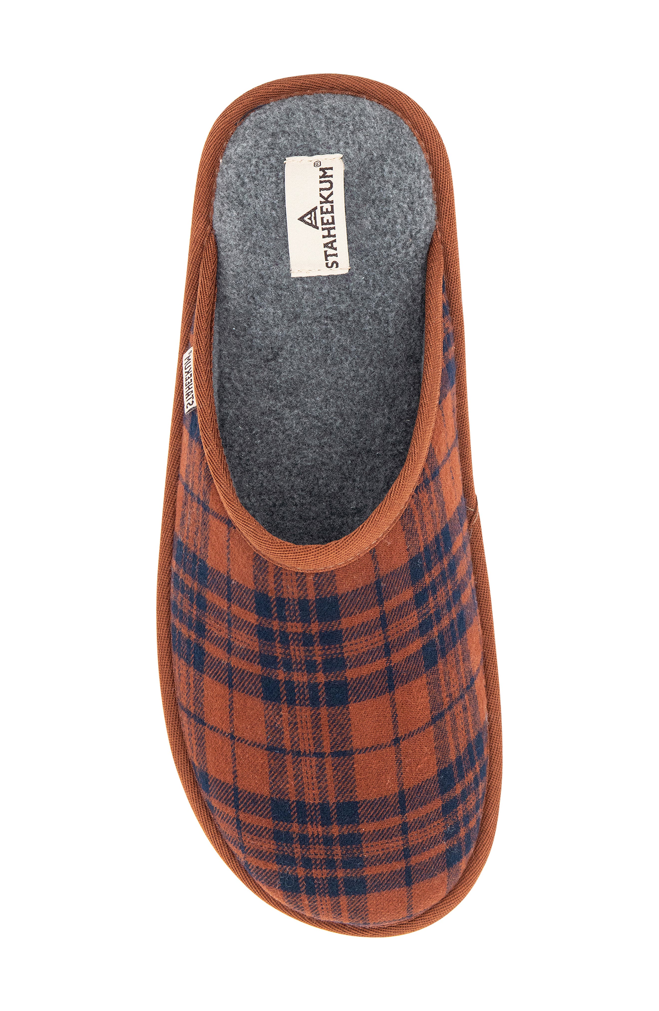 Staheekum Alpine Flannel Scuff Slippers, Alternate, color, Chestnut