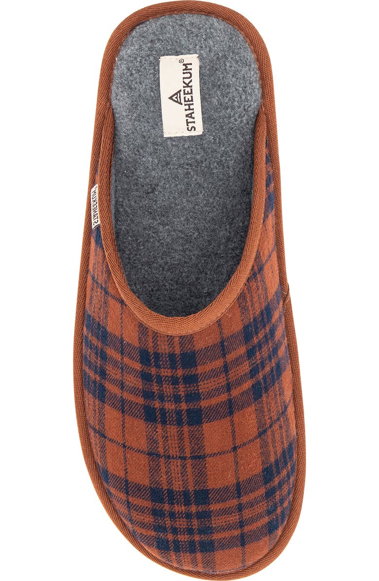 Staheekum Alpine Flannel Scuff Slippers, Alternate, color, Chestnut