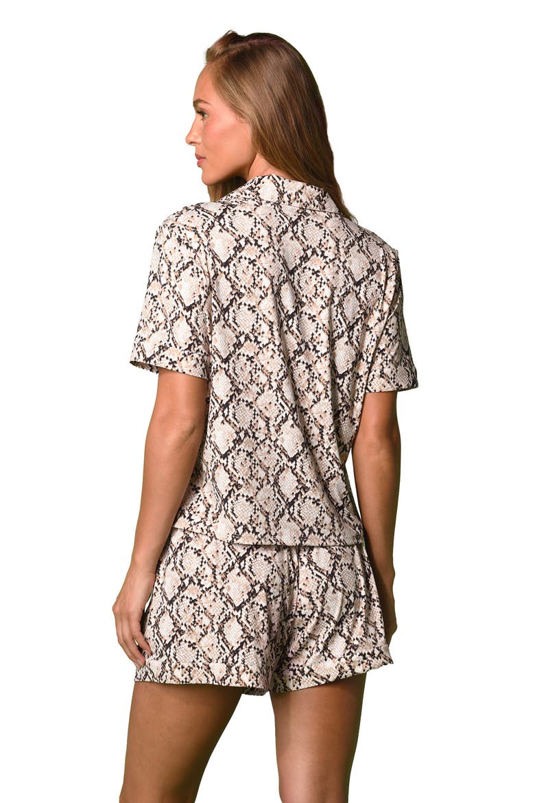 Island Serpent Pajamas, Alternate, color, BROWN MULTI