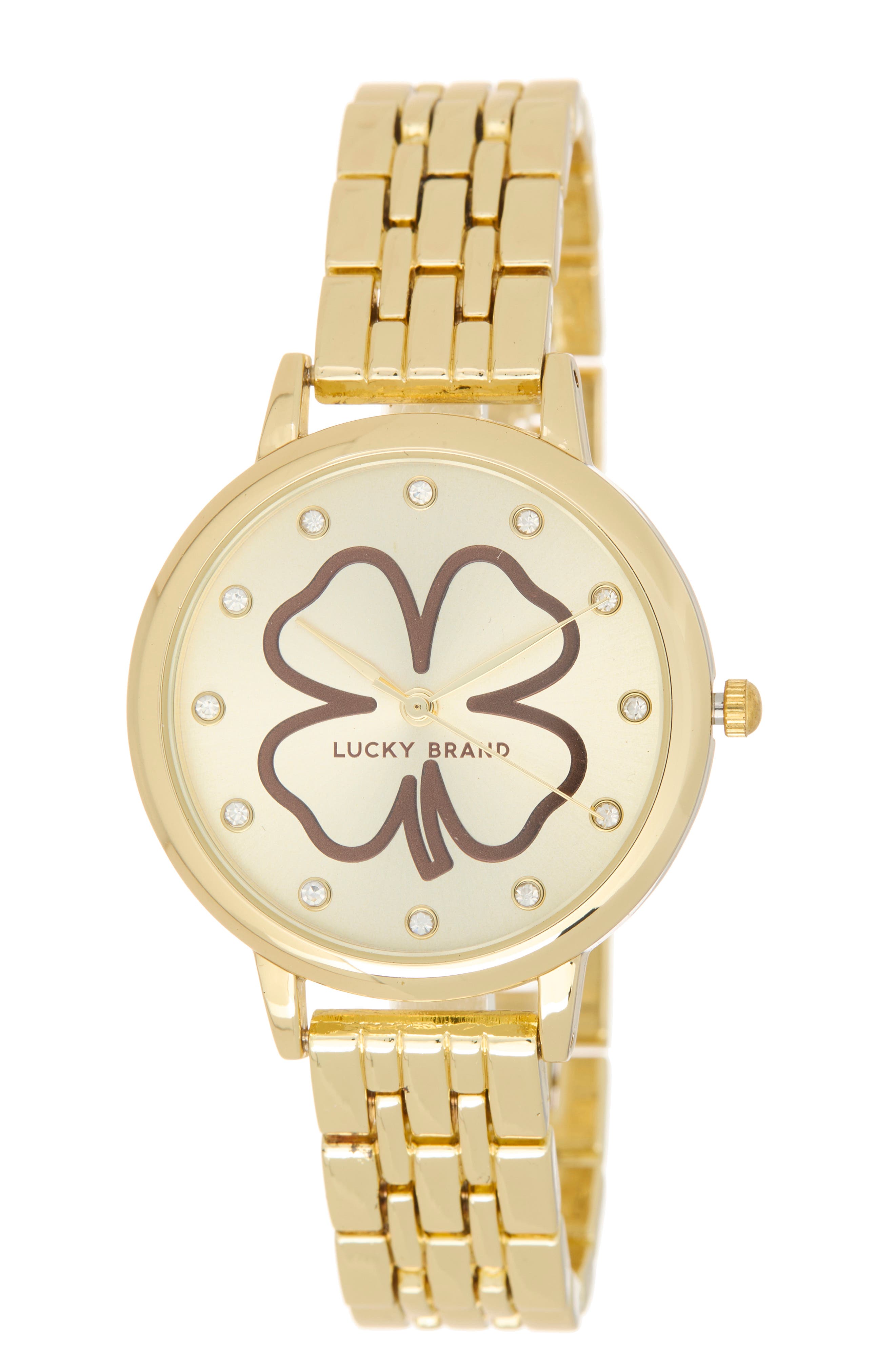 Four Leaf Clover Dial Bracelet Watch, 35mm