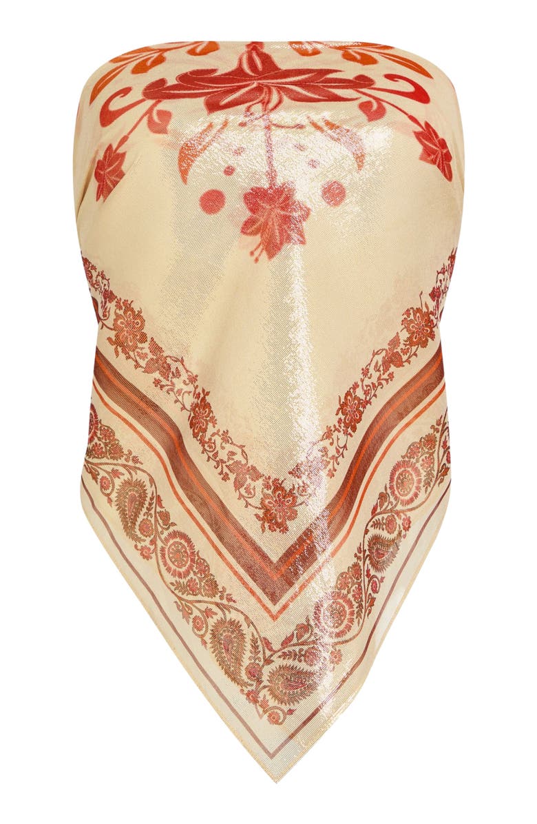 Retrofête Noelle Silk Top, Alternate, color, 