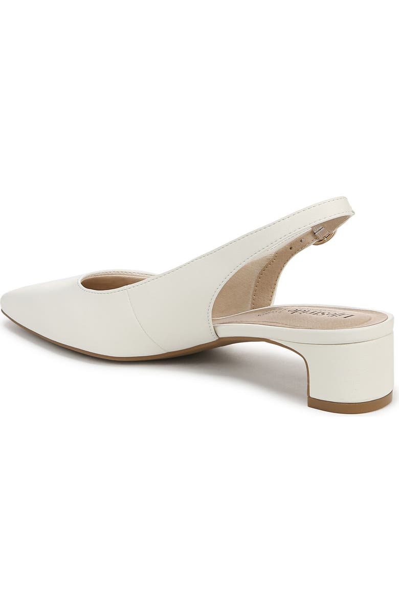 LifeStride Lorena Slingback Pump, Alternate, color, White