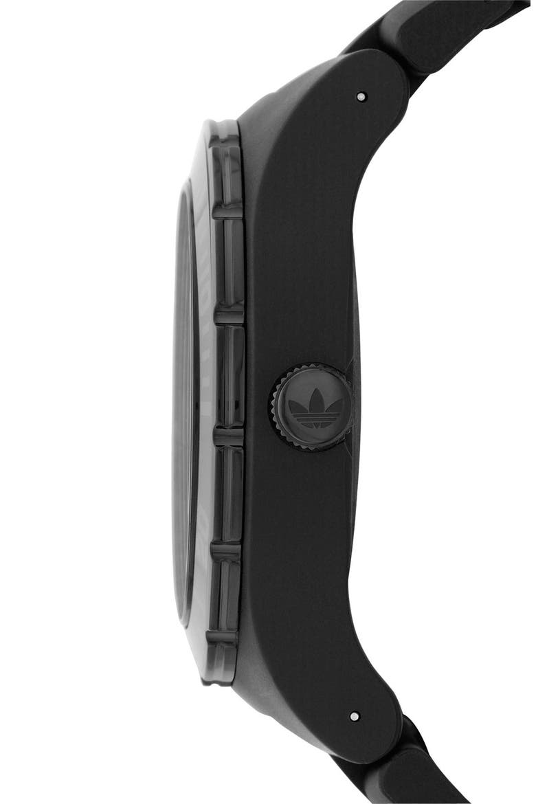 'Melbourne' Logo Dial Bracelet Watch, Alternate, color, GOLD/ BLACK