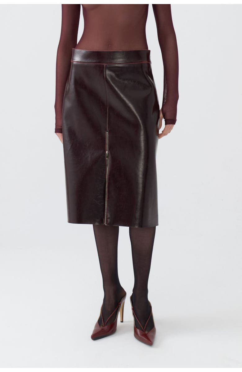 Nocturne Faux Leather Pencil Skirt, Main, color, 