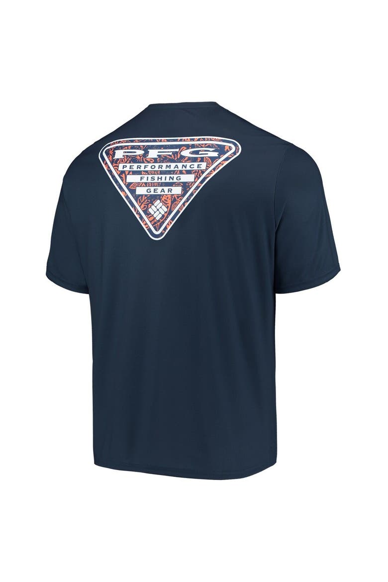 Men's Columbia Navy Auburn Tigers Terminal Tackle Omni-Shade T-Shirt, Alternate, color, Navy