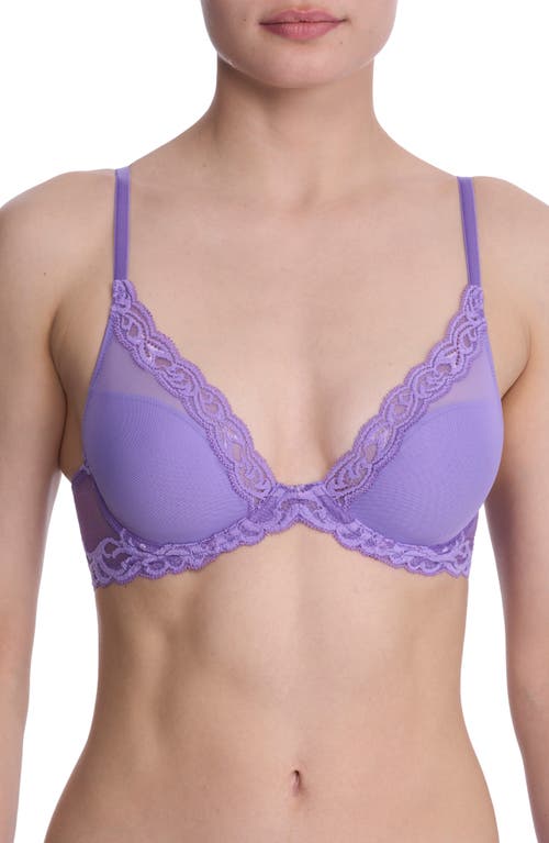 Natori Feathers Plunge T-shirt Basics Bra In Blue