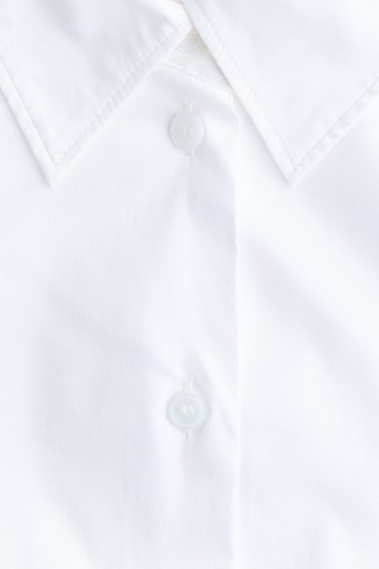 Cotton-Blend Shirt, Alternate, color, White