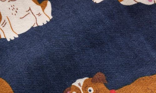 Boden Everyday Printed Sweatshirt Blue Bulldogs  In Blue