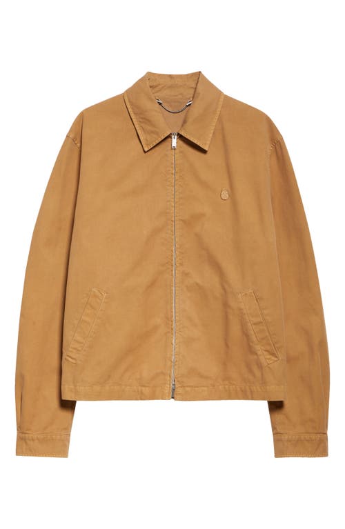 Alexander Mcqueen Mcqueen Embroidered Skull Cotton Twill Jacket In Sand