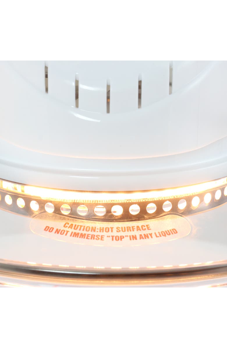 Megachef Multipurpose Countertop 14.25 Inch Halogen Oven Air Fryer/Rotisserie/Roaster in White, Alternate, color, White