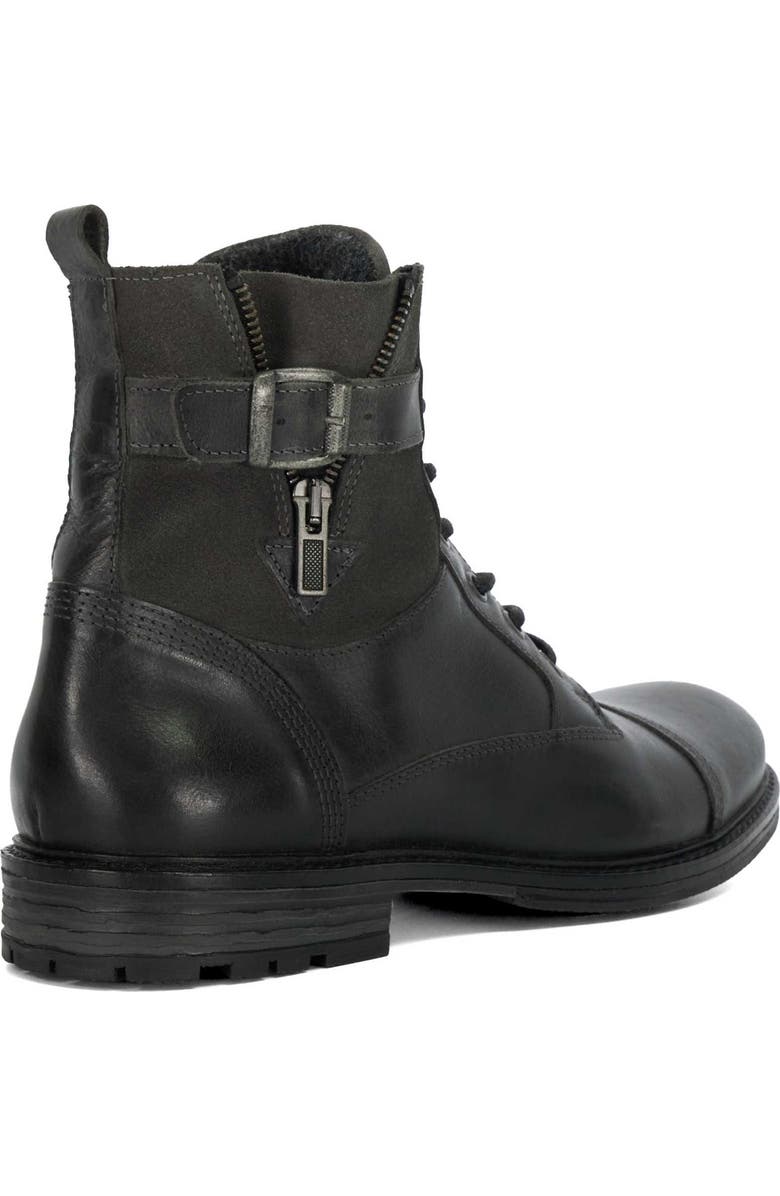 Dune London Call Moto Boot, Alternate, color, Grey