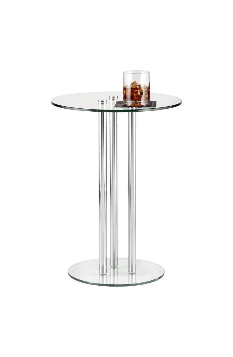 iDesign 16" MILAN Glass Steel Drink Table, Alternate, color, 