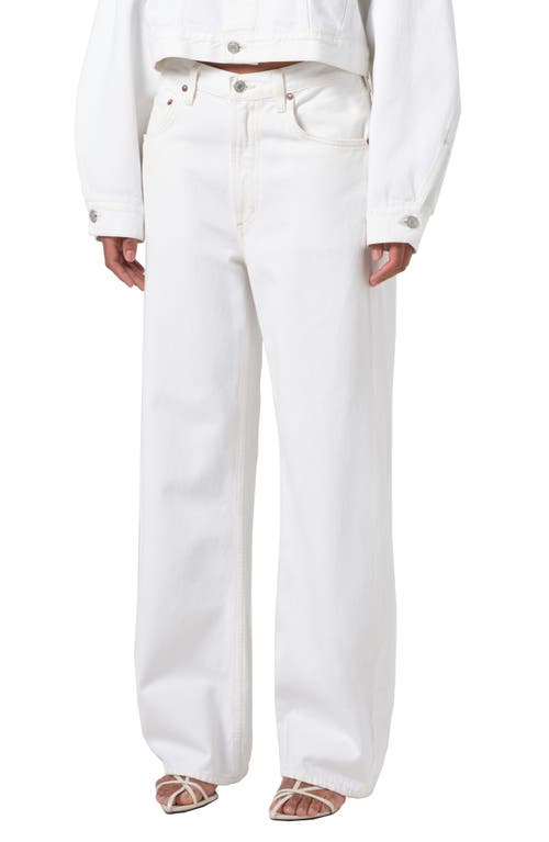 Shop Agolde Low Curve Jeans In Milkshake