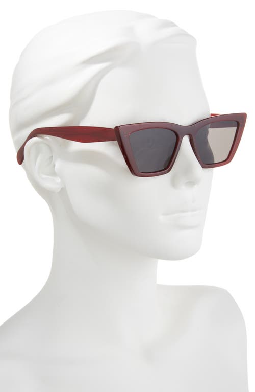 & Other Stories Gradient Angular Cat Eye Sunglasses In Burgundy