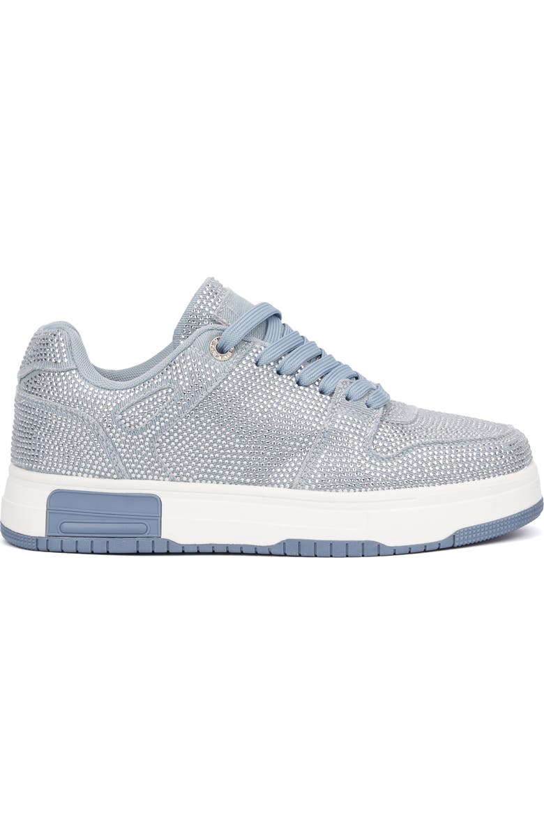 OLIVIA MILLER Sunshine Rhinestone Sneaker, Alternate, color, Acid Wash