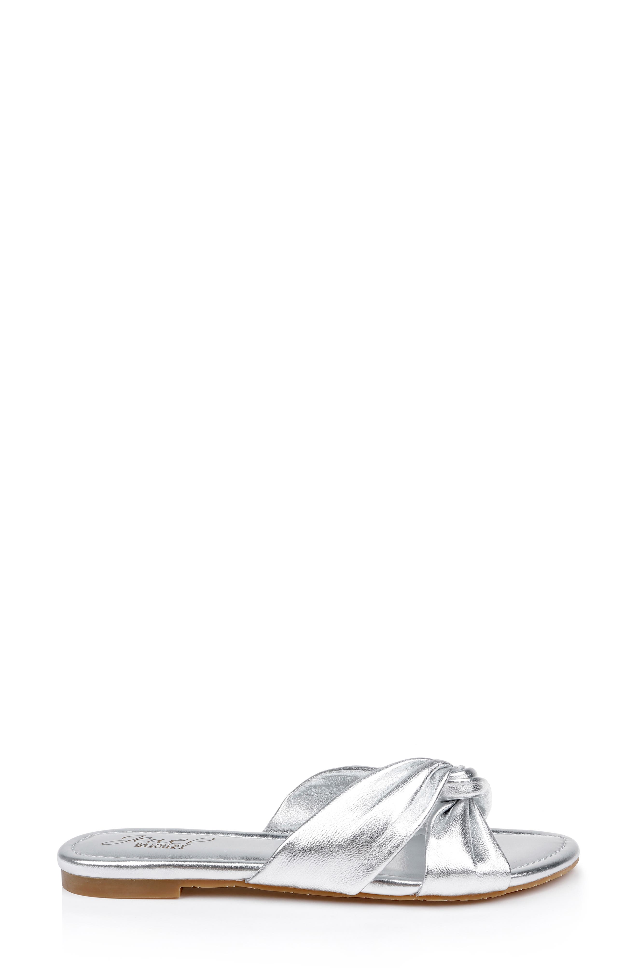 Jewel Badgley Mischka Nicolet Sandal, Alternate, color, Silver Leather