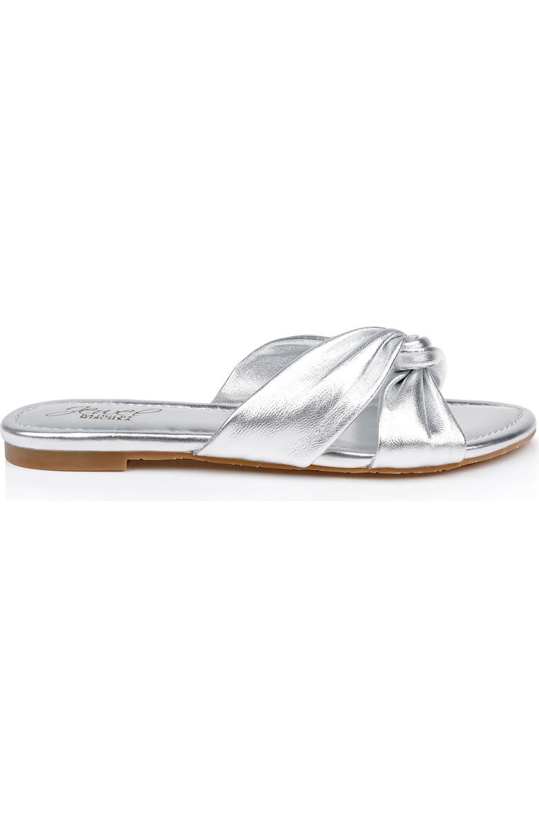 Jewel Badgley Mischka Nicolet Sandal, Alternate, color, Silver Leather