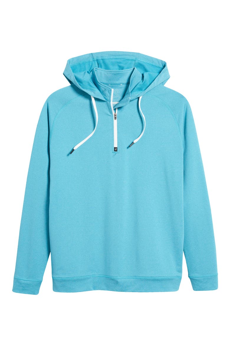Vandyke Half Zip Hoodie, Alternate, color, MAUI-HEATHER