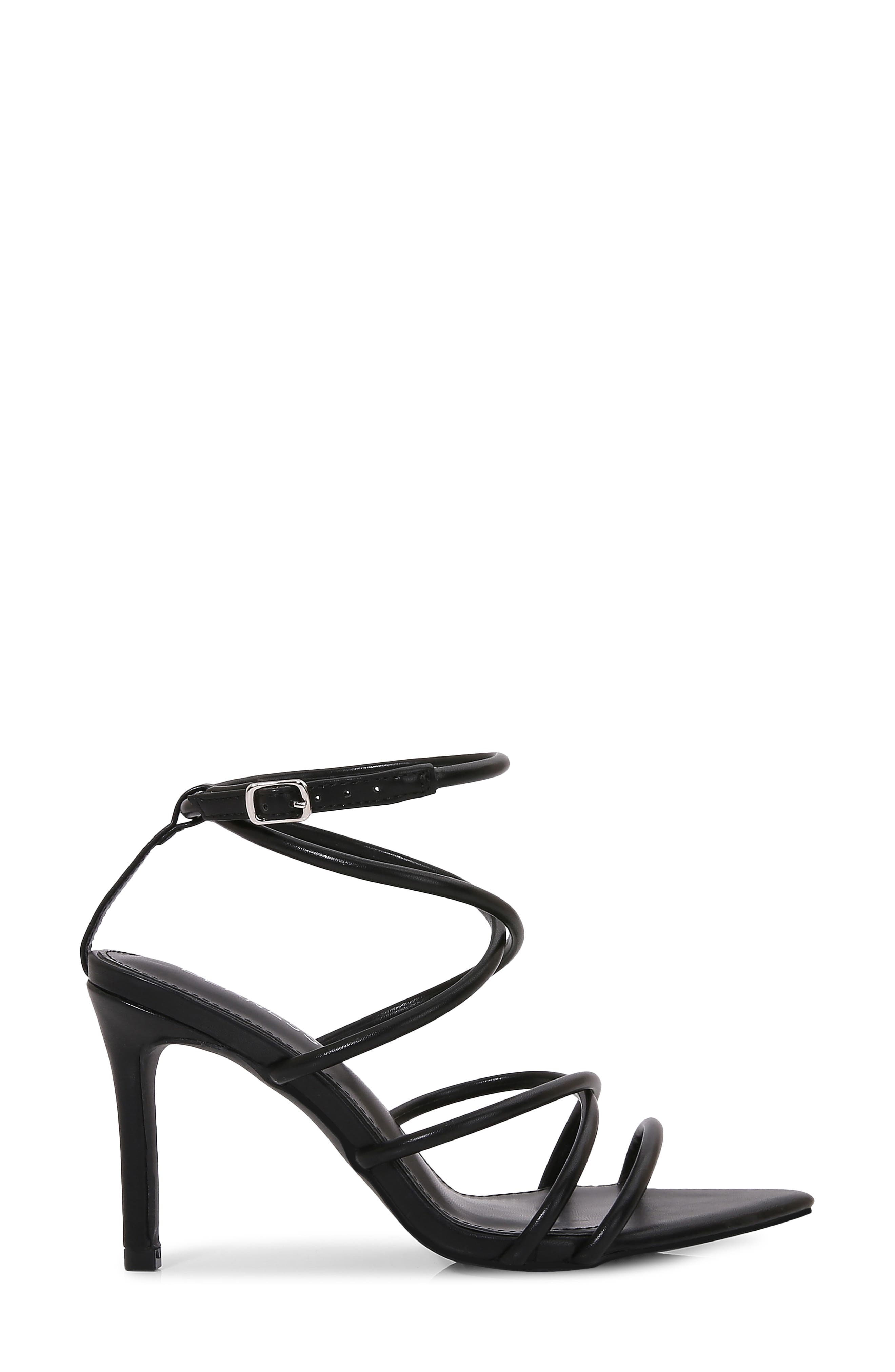 Strappy Stiletto Sandal, Alternate, color, BLACK