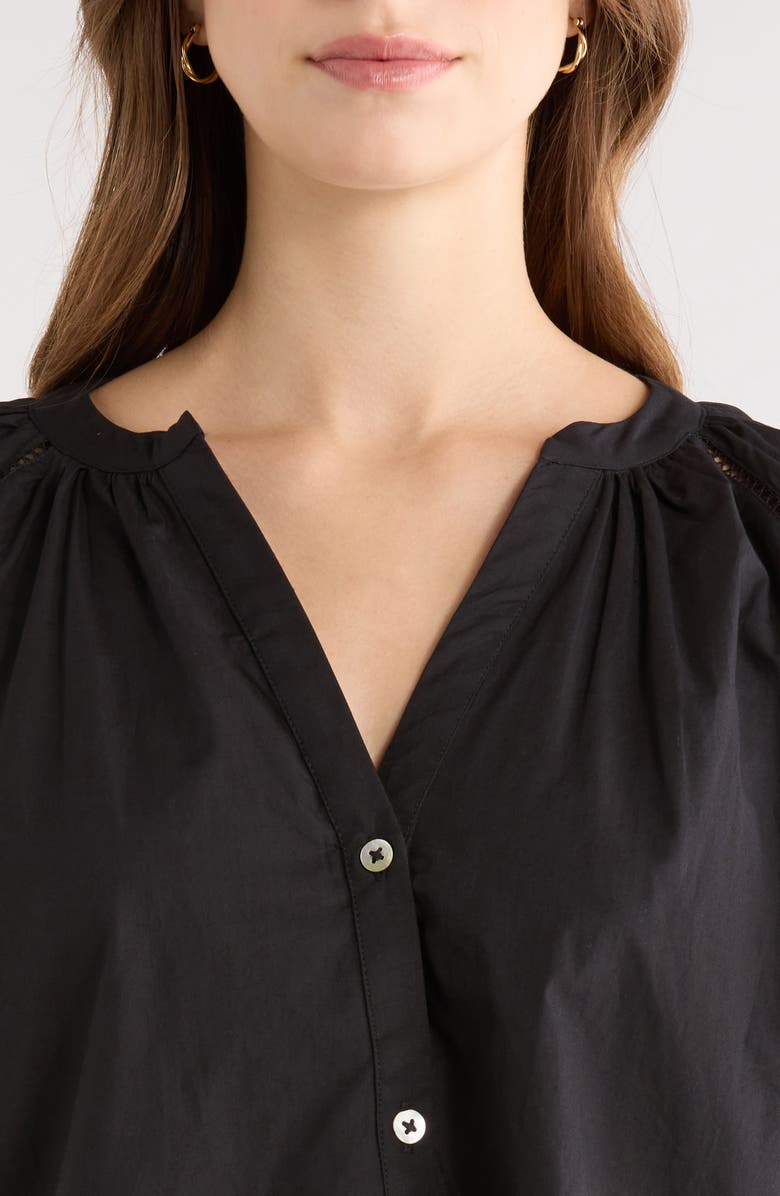 Rails Beas Button-Up Top, Alternate, color, Black