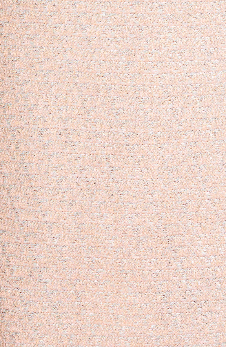 St. John Collection Raw Edge Sequin Tweed Knit Jacket, Alternate, color,