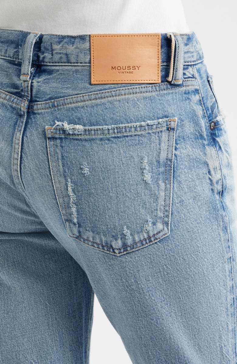 MOUSSY VINTAGE Hackney Low Rise Tapered Jeans, Alternate, color, Light Blue