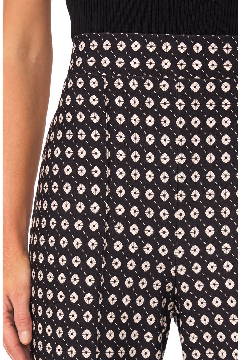Heidi Geo & Border Print Knit Pants, Alternate, color, RICH BLACK