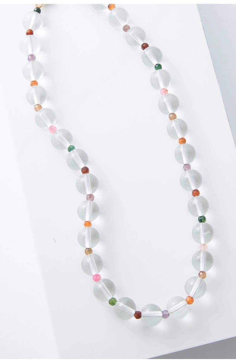 Noonday Collection Lucid Glass Necklace, Main, color, Multi