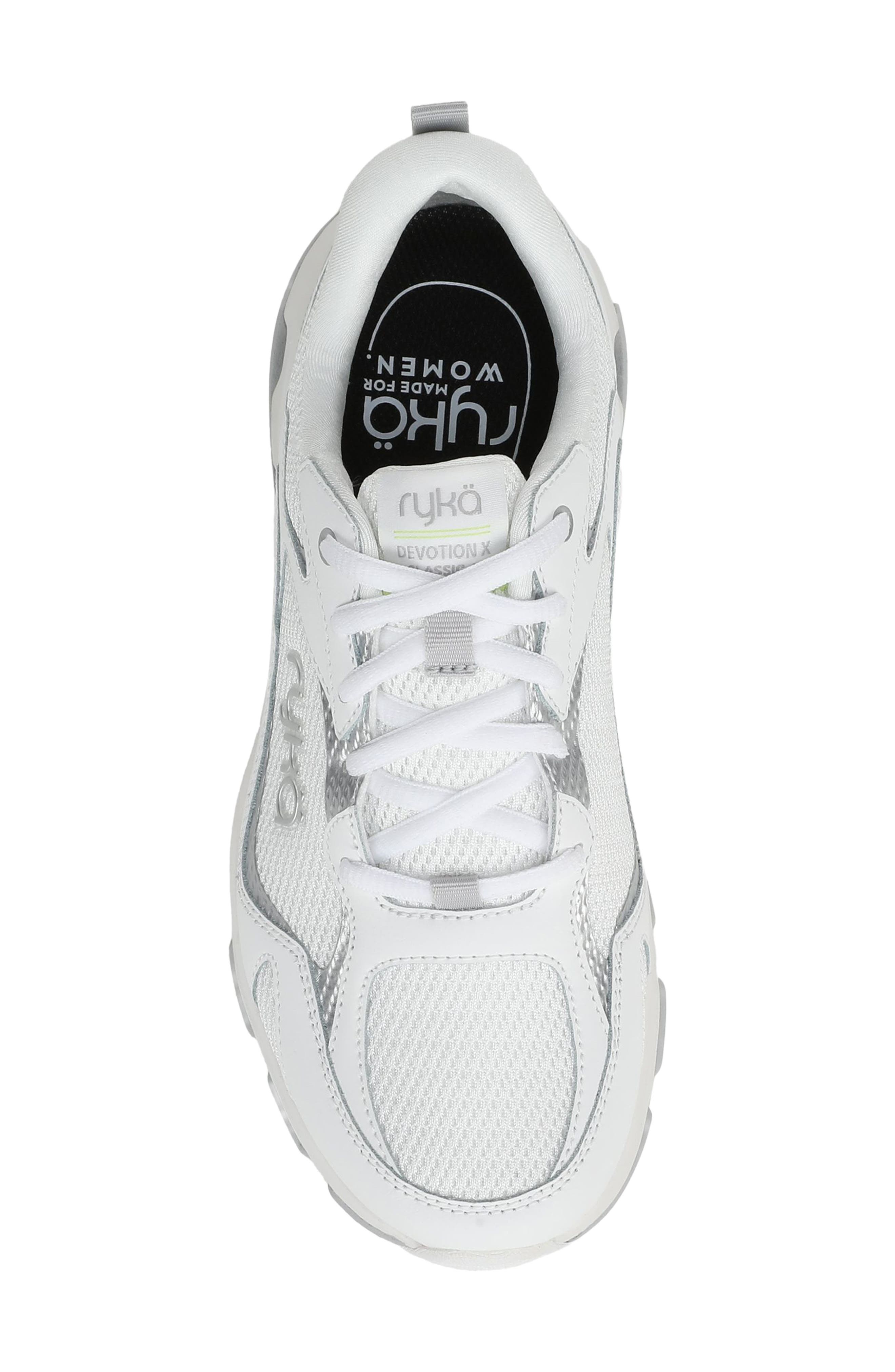 Devotion X Walking Sneaker, Alternate, color, BRILLIANT WHITE