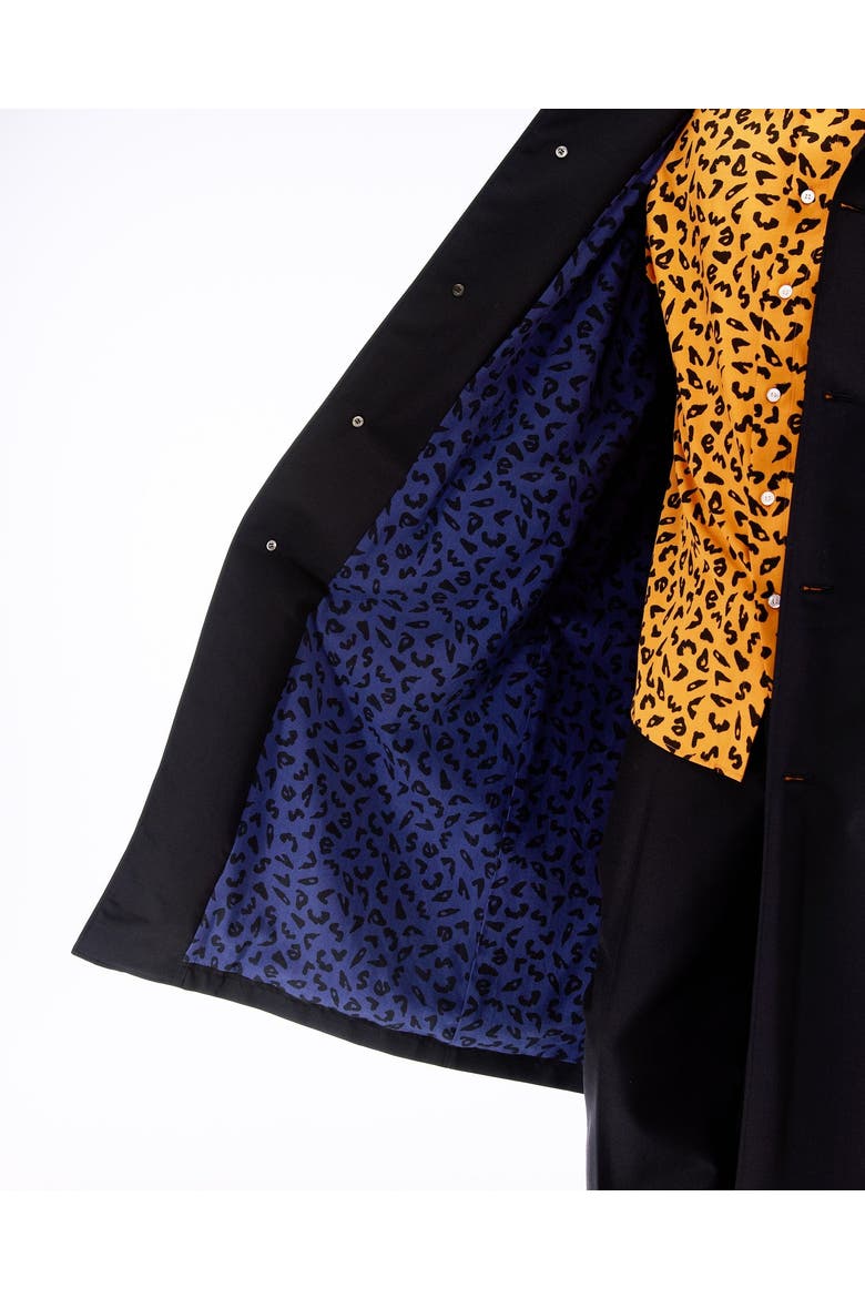 Split Raglan Coat, Alternate, color, Black