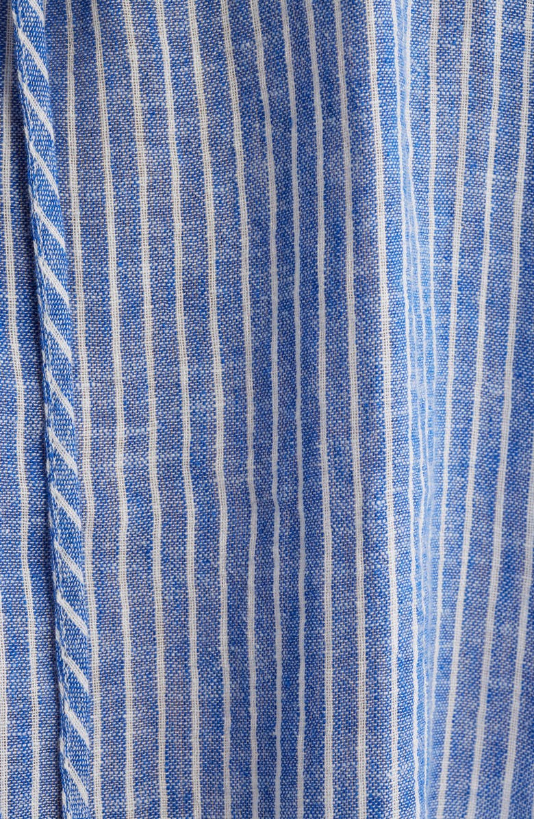 Rails Kirstie Stripe Split Neck Linen Blend Top, Alternate, color, Barletta Stripe