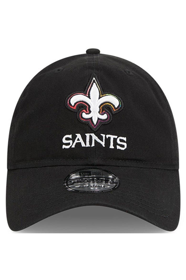 Men's New Era  Black New Orleans Saints 2023 NFL Crucial Catch 9TWENTY Adjustable Hat, Alternate, color, Black