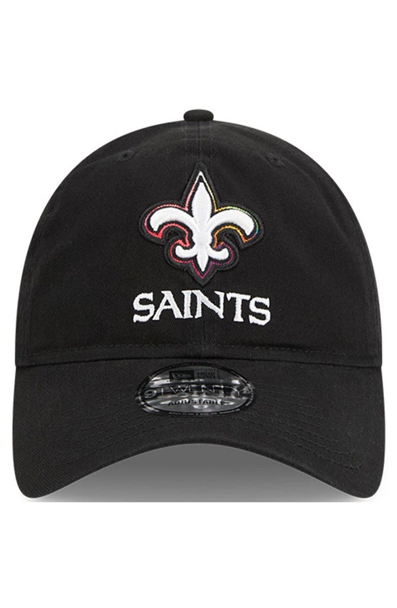 New Era Men's New Era  Black New Orleans Saints 2023 NFL Crucial Catch 9TWENTY Adjustable Hat, Alternate, color, 
